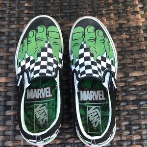 Vans x marvel hulk skate shoe